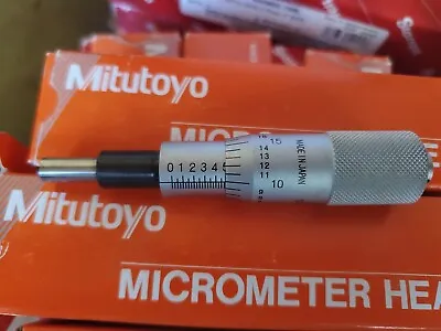 Mitutoyo  0-1” / 0.001” Middle Size Micrometer Head Plain Thimble Flat Face • $37.95