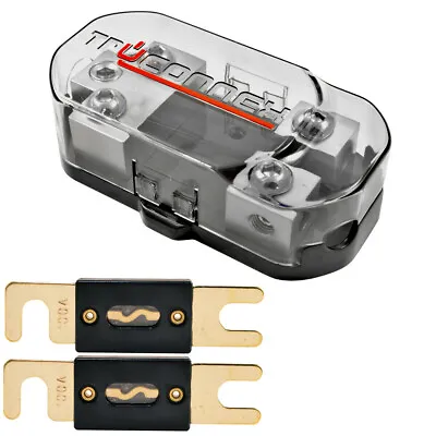 1/0 2 4 8 Gauge Dual ANL Fuse Holder Distribution Block And (2) 100 Amp ANL Fuse • $10.90