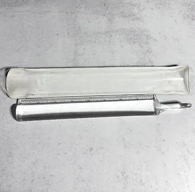 Vintage Acrylic Hand Held Portable Magnifier Ruler Bar 8  With Plastic Cover • $9.90