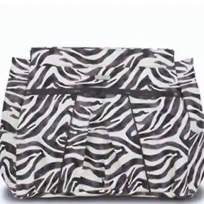 Miche Jocelynne Prima Shell Purse Bag Purple White Zebra Pattern Snap Closure • $21