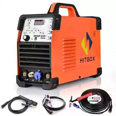 HITBOX HF Digital TIG Welder AC DC 200Amp IGBT MMA TIG Aluminium Welder Machine • £340