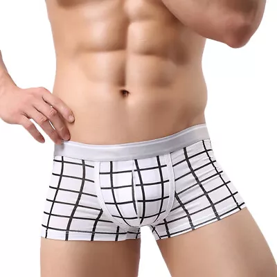 ZONBAILON Men's Underwear Personalized Print Comfortable Modal U Convex Boxer • $24.71