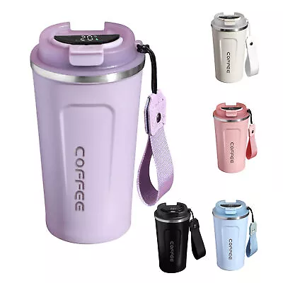 Stainless Steel Smart Thermo Insulated Cup Thermal Cup Coffee Mug Vacuum Flask • $19.34