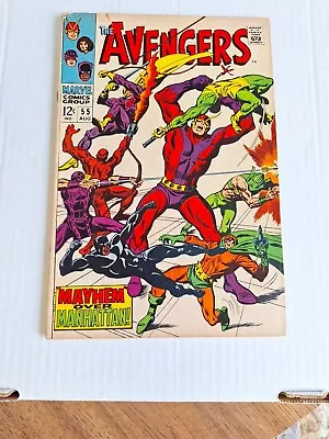 Marvel Comics AVENGERS #55 FIRST APPEARANCE OF ULTRON SILVER AGE 1968 • $59.99