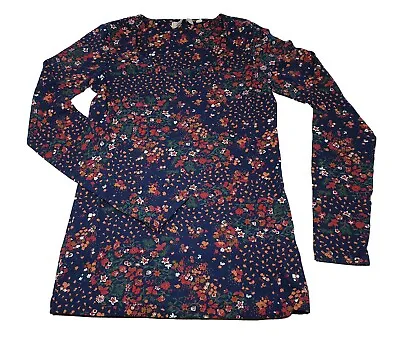 Ex Fat Face Kyra Meadow Ladies Long Sleeve Top Cotton NEW Navy 6 - 20 • £14.99