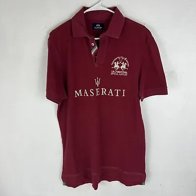 La Martina Polo Shirt Mens XL Buenos Aires Maserati Italia Team Italy • $74.96