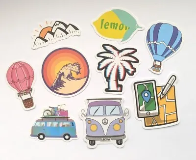 £0.99 • Buy Luggage Stickers - Mix & Match - Waterproof Vinyl Travel Sticker For Suitcase