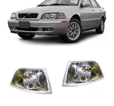 Fits 2001-2004 Volvo S40 Turn Signal/Parking Light Pair Side Chrome • $67.31