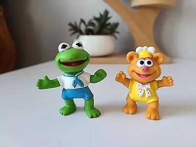 Lot Of 2 Vintage Muppet Babies Figures Fozzy Kermit  McDonalds Toys PVC • $8