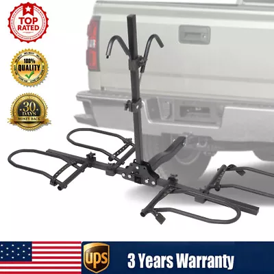 New Heavy Duty 2 Bike Bicycle 2  Hitch Mount Carrier Platform Rack Car Truck SUV • $80.99