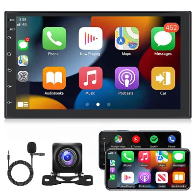 64GB Android 13 Apple CarPlay 7  Car Stereo Radio GPS NAVI Head Unit Double 2DIN • $109.99