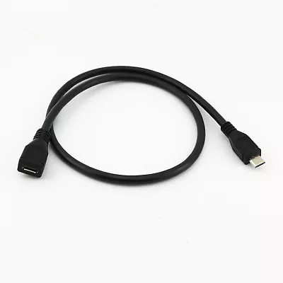 1x Micro USB Male To Micro Female Charging Data Extension Cable Cord 50cm/1.5ft • $1.59