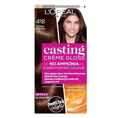 £9.95 • Buy L'Oreal Casting Creme Gloss Semi-Permanent Hair Colour 418 Choco Mocha