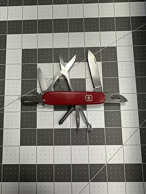 Victorinox Super Tinker Swiss Army Pocket Knife Red 91MM Red 5337 • $25