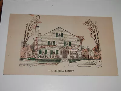 MIAMISBURG OHIO - 1930's-1940's ERA POSTCARD - THE PEERLESS PANTRY - MONTGOMERY • $5.99