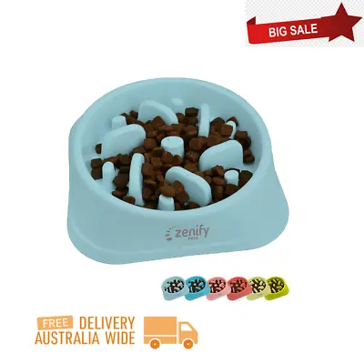 Zenify Dog Bowl Slow Feeder-Large 500ml Healthy Eating Pet Interactive Feeder_AU • $23.44