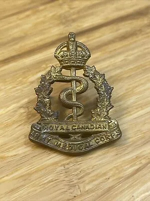Vintage Royal Canadian Army Medical Corps Badge Cap KG JD • $15