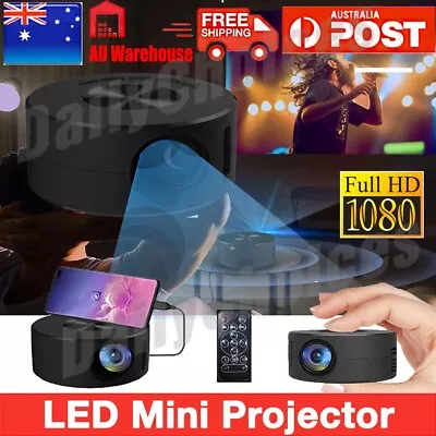 $43.98 • Buy NEW Mini Projector LED HD 1080P Home Cinema Portable Home Movie Projector AU
