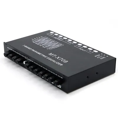 Car Audio Equalizer Adjustable EQ Car Amplifier Graphic Equalizer With CD/AUX • £32.16