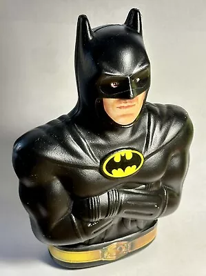 Vintage 1989 Batman Plastic Piggy Bank Crossed Arms Michael Keaton DC Comics 1 • $8