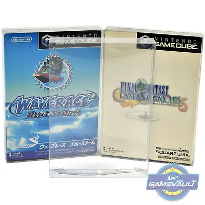 Japanese Gamecube Game BOX PROTECTORS Dual Disc Strong 0.4mm 0.5mm DISPLAY CASE • £4.75