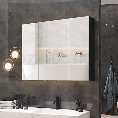 Bathroom Wall Mirror Cabinet Medicine Shaving Makeup Storage Shevles Cupboard • $124.95