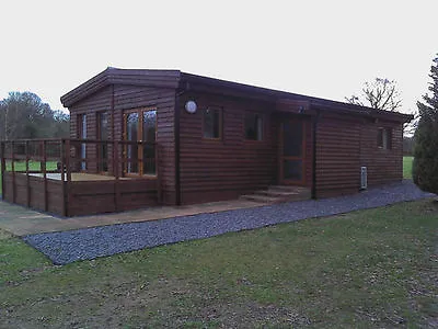 60ft X 20ft Log Cabin 4bed Timber Frame Turnkey Holiday Park Home Static Caravan • £57750