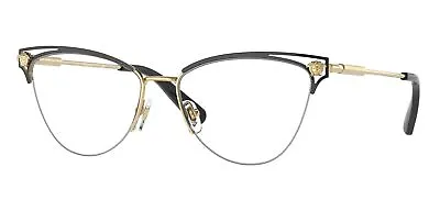 Versace Eyeglasses VE1280 1433 53mm Gold Black / Demo Lens • $168.52