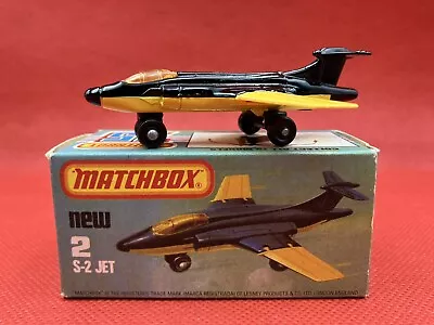 Vintage Original Matchbox Superfast 2 —  S-2 Jet — Boxed. • £25