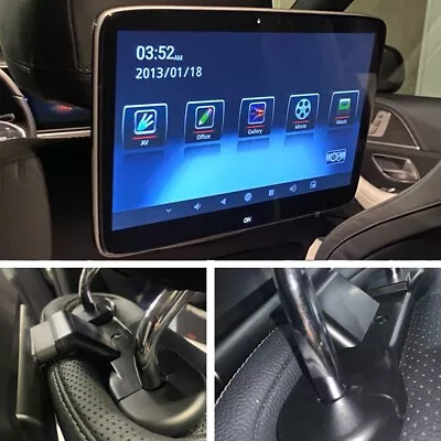 For New Mercedes Back Seat Support WiFi 4K Screen Video Car TV Headrest Monitor • $269.33