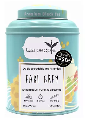 Earl Grey Tea Pyramids With Orange Blossoms By Tea People • £11