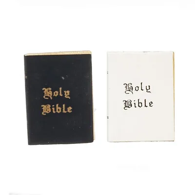 2 Bibles Dolls House Miniature Church Religious Accessory Books • £1.89