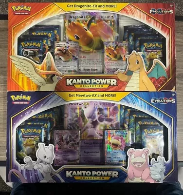 Pokemon XY Kanto Power Collection Boxes Set. Dragonite & Mewtwo Factory Sealed • $328.12