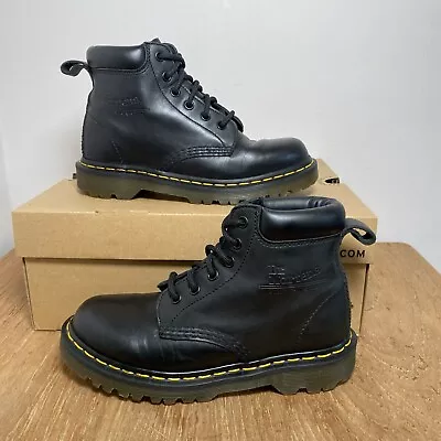 Dr Martens 11292 Ben Black Leather 6 Eye Monkey Boots UK 4 EU 73  Good Con • £59