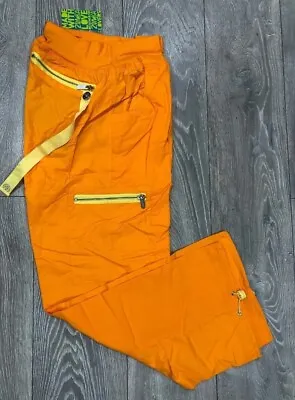 Ladies Orange Zumba Fitness Cargo Pants Trousers Dance Workout SIZE 18  XXL • £0.99