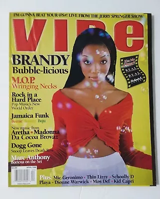 Vibe Magazine (April 1998) Brandy M.O.P. Marc Anthony Jerry Springer; UNREAD • $39.99