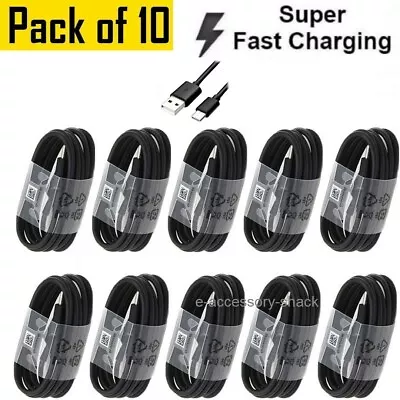 10x Type C To USB-A Fast Charge Cable Cord Charging Quick Charger Bulk Wholesale • $14.97