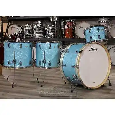 Ludwig Classic Maple 4pc Bonham Drum Set Glacier Blue Pearl • $3893.09