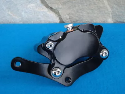 Black Brake Caliper For Harley Dna Midwest Fxst & Choppers Glide Front End 4 Pis • $159