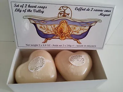 Vintage Lily Of The Valley Soap Lorcos France Heart Soaps X 2 Boxed • £12.99