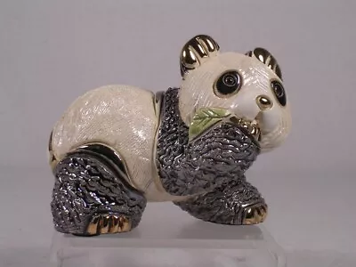 De Rosa Rinconada Family Collection #F303 'Panda Baby With Leaf' New In Box • $59.49