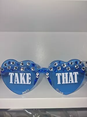 Take That Personalised Heart Sunglasses Custom Decorated Concert  • £7