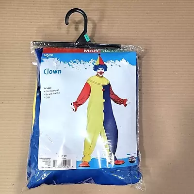 FunWorld Mens XL Clown Costume Set Jumpsuit Halloween Party Dress Up 9930WM NEW • $19.99