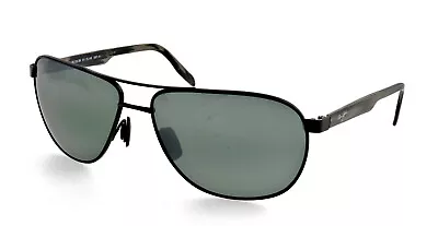 MAUI JIM Castles MJ728-2M 61mm Polarized Aviator Sunglasses Italy *crack Lens* • $99.90