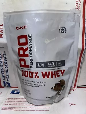 GNC Pro Performance 100% Whey Gluten Free Chocolate Protein 15.03oz BB0 EXP06/25 • $17.99