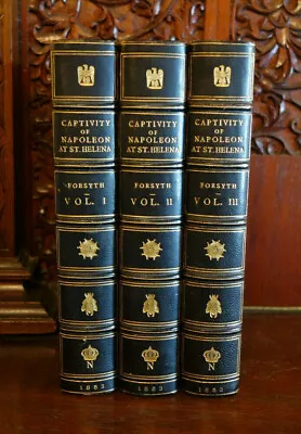 History Of The Captivity Of Napoleon At St. Helena 1853 1st Edition W/ Map 3 Vol • £382.03