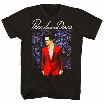 Official Panic At The Disco Blue Wall Mens Black T Shirt Panic At The Disco Tee • £16.95