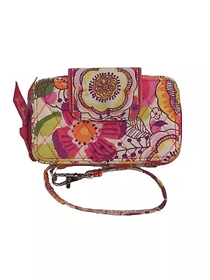 Vera Bradley Quilted Wristlet Wallet Clementine  • $14.50