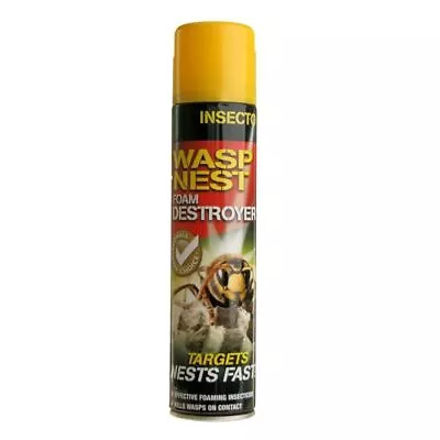 Insecto Pro Formula Wasp Nest Destroyer 300ml Foam Formulation Fast Acting Jet • £7.58