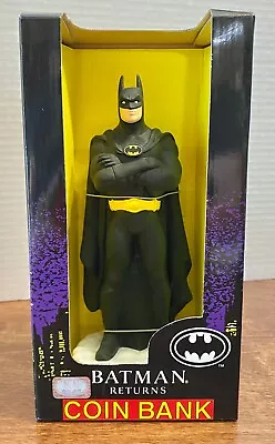 Vintage 1991 BATMAN RETURNS DC Comics Coin Bank - NEW - Unopened • $60